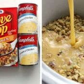 Slow Cooker Chicken & Stuffing