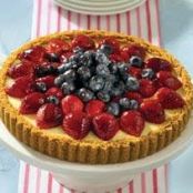 Cheesecake Tart with Berry-Almonds