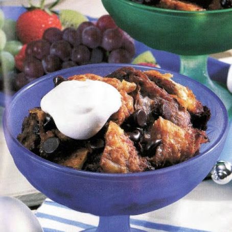 Chocolate Croissant Pudding (Crock Pot)