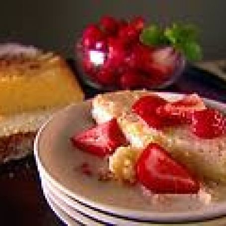 Ricotta Orange Pound Cake with Strawberries