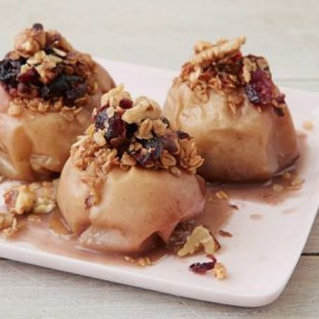 Slow-Cooker Cranberry-Walnut Stuffed Apples