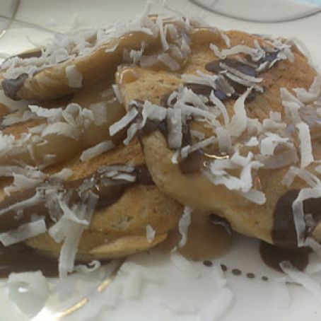 Caramel Coconut Pancakes