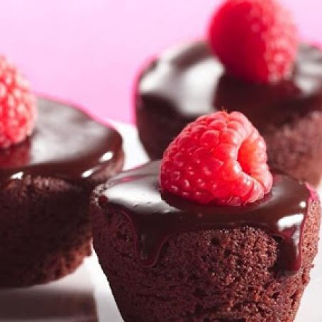 Ganache-Topped Brownie Bites