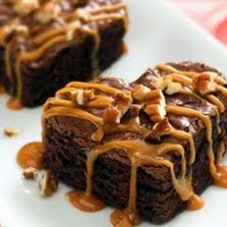 Carmel Brownie Hearts