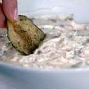 Cracked Pepper Potato Chips with Onion Dip