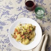 Ravioli With Brussels Sprouts and Bacon