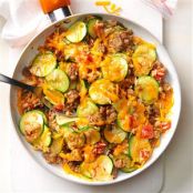 Zucchini & Sausage Stovetop Casserole Recipe