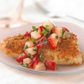 Grilled Bass with Strawberry Salsa