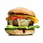 Barbecue Sauce, Pepper Jack & Jalapeno Burger