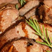 Roast Leg of Lamb with Rosemary and Honey-Balsamic Pan Gravy