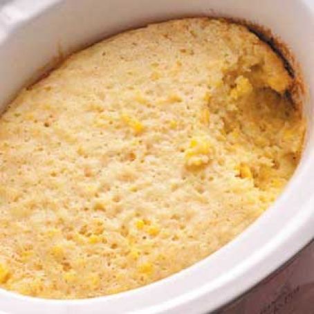 Slow cooker corn spoon bread