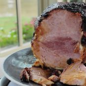 Baked Ham with Brown Sugar Honey Glaze