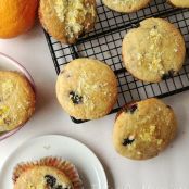 Citrus-Topped Double Blueberry Muffins