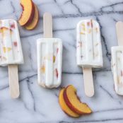 Peaches and Coconut Cream Pops