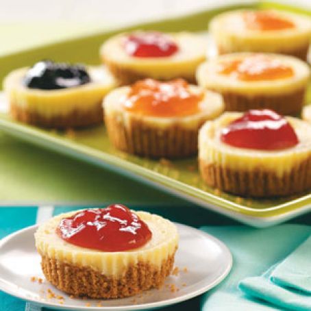 Jam-Topped Mini Cheesecakes Recipe