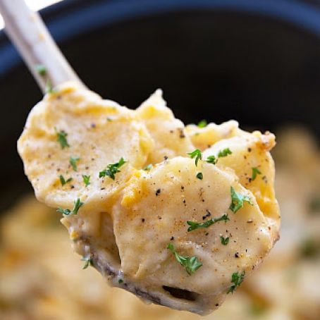 Crockpot Potatoes Au Gratin