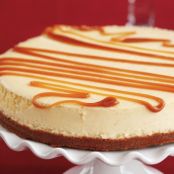 Eggnog Caramel Cheesecake