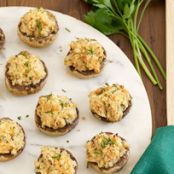 Double-Cheese Stuffed Mushrooms