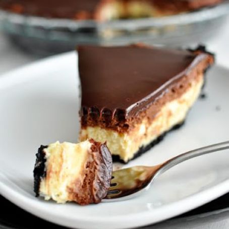 Chocolate Mousse Cheesecake Pie