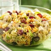 Chicken Pasta Salad with Grapes and Poppy Seed Dressing