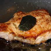 Pork Chops in Brown Butter with Crispy Sage Leaves