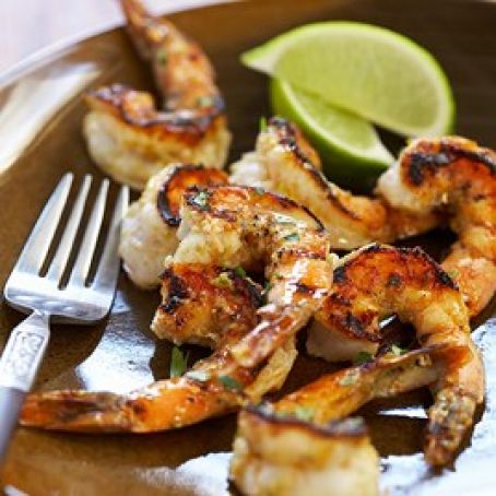 Spicy Grilled Jalapeno and Lime Shrimp Skewers