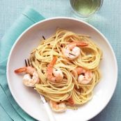 Pasta with Rosemary Shrimp Scampi