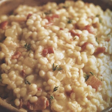 BARLEY RISOTTO WITH BACON