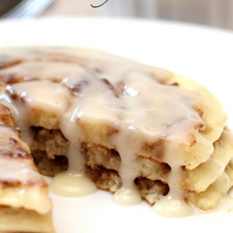 Cinnamon Roll Pancakes