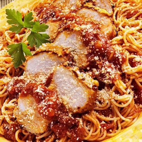 Chicken Parmesan Spaghetti