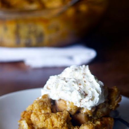 Pumpkin Bourbon Bread Pudding