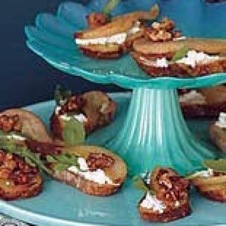 Pear and Goat Cheese Crostini (Rachael Ray)