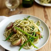 Trenette with Pesto, Beans and Potatoes