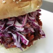 Cruelty Free Sandwich Diet:  BBQ Pulled Seitan Sandwich