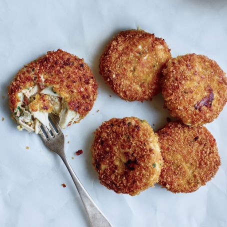 Crab Cakes with Smoky Onion