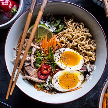 Vietnamese Banh Mi Style Slow Cooker Ramen Soup