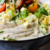 Summer Garden Whipped White Bean Dip