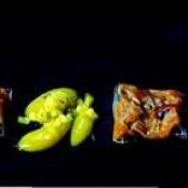 Sea Urchin Ravioli with Hibiscus Flower, Mango and Pineapple