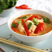 Hot and Spicy Tofu Thai Soup
