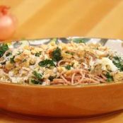 10-Shallot Spaghetti with Kale