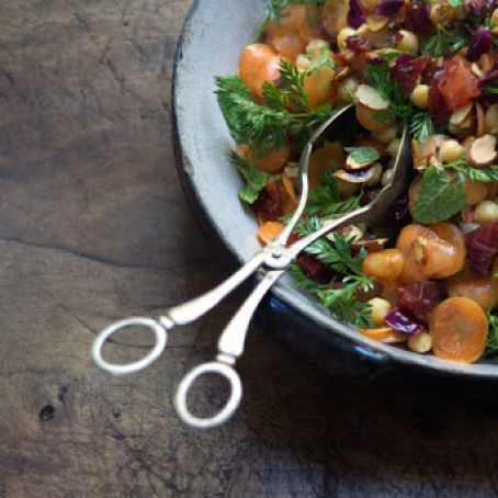 Morrocan Carrot and Chickpea Salad