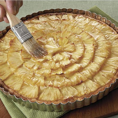 Pineapple and Macadamia Nut Tart