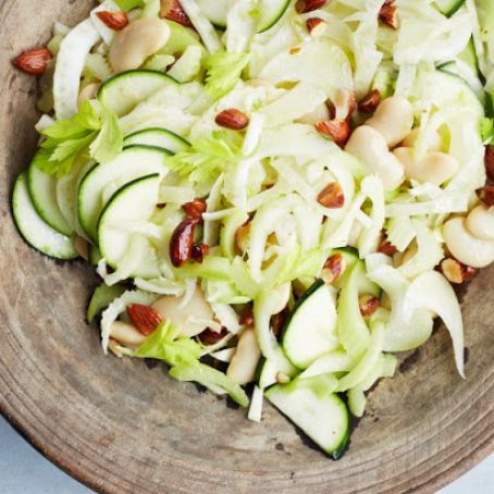 Shaved Fennel, Zucchini and Celery Salad