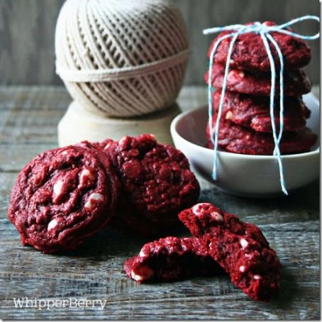 Red Velvet White Chocolate Cookies