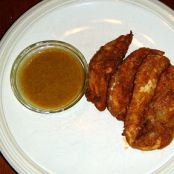 Oven Fried Chicken Fingers with Honey Mustard Dipping Sauce