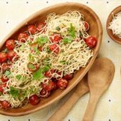 Capellini with Tomatoes and Basil