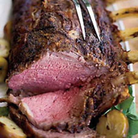 Horseradish-and-Herb-Crusted Beef Rib Roast