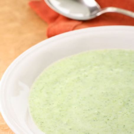 Broccoli, Cannellini Bean & Cheddar Soup