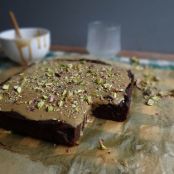 Pumpkin Pistachio Brownies