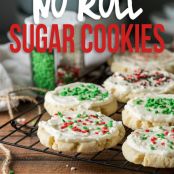 NO ROLL SUGAR COOKIE RECIPE